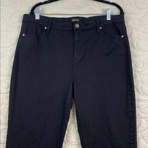 Buffalo David Bitton Hanna Jeans Black High Rise Stretch Skinny Size 14